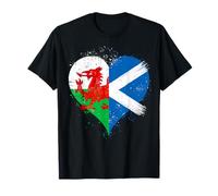 St Andrews Day or St Davids Day? A Half Scottish Half Welsh T-Shirt