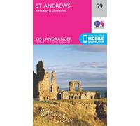 Landranger 59 St Andrews, Kirkcaldy & Glenrothes Map With Digital Version - Pink, Pink One Size