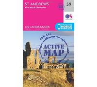 St Andrews Map | Weatherproof | Kirkcaldy & Glenrothes | Ordnance Survey | OS Landranger Active Map 59 | Scotland | Walks | Cycling | Days Out | Maps | Adventure: 059