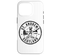 St. Andrews Scotland Black Cancellation Stamp Case for iPhone 16 Pro