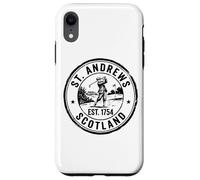 St. Andrews Scotland Black Cancellation Stamp Case for iPhone XR