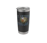 St. Andrews Scotland Crest Aged Stainless Steel Insulated Tumbler
