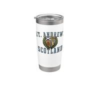 St. Andrews Scotland Crest Aged Stainless Steel Insulated Tumbler