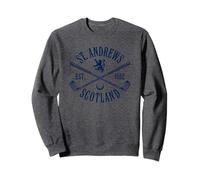 St. Andrews Scotland Crossed Est. 1552 Clubs Navy Ink Sweatshirt