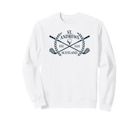 St. Andrews Scotland Est. 1522 Crossed Clubs Wreath Navy Sweatshirt