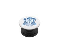 St. Andrews Scotland Golf Thistles Wreath Scots Blue Print PopSockets Adhesive PopGrip