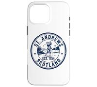 St. Andrews Scotland Navy Cancellation Stamp Case for iPhone 16 Pro Max