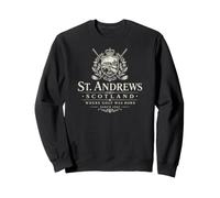 St. Andrews Scotland Where Golf was Born 1552 Cream Print Sweatshirt