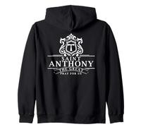 St Anthony Great Abbot Monk Catholic Saints Skin Zip Hoodie