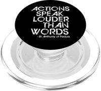 St Anthony of Padua Actions Speak Louder Than Words Catholic PopSockets PopGrip for MagSafe