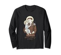St Anthony of Padua with Christ Child Patron Saint Long Sleeve T-Shirt