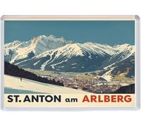 St.Anton am Arlberg - Austria - Jumbo Artistic Fridge Magnet 96 x 67mm BBSFHM3128