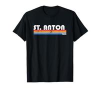 St. Anton Arlberg Tirol Vintage Stripes T-Shirt