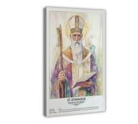 St. Athanasius,religious_beliefs Art Wall Decoration Poster Family Bar Restaurant Garage Cafe Art Sign Gift Frame 16x24inch