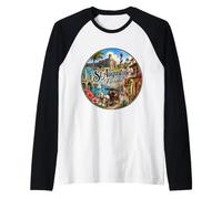 St Augustine FL Florida USA Oldest City Raglan Baseball Tee