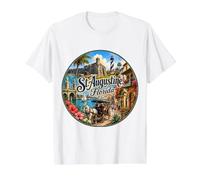 St Augustine FL Florida USA Oldest City Value Graphic T-Shirt, Men, White, M