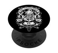 St Augustine FL Pirate Skull Crossed Swords Anchor Design PopSockets Adhesive PopGrip