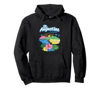 St Augustine Florida Beach Sunset Tropical Vacation Floral Pullover Hoodie