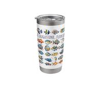St Augustine Florida Colorful Fish Design Stainless Steel Insulated Tumbler