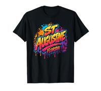 St Augustine Florida Colorful Graffiti Art Value Graphic T-Shirt