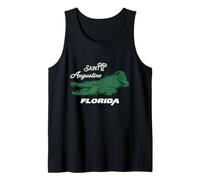 St. Augustine Florida Iconic Alligator Tropical Vacation Tank Top