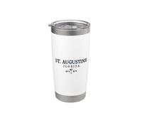 St. Augustine Florida Palm Tree Surf Beach Gift Stainless Steel Insulated Tumbler