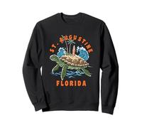St. Augustine Florida Sea Turtle Surf Beach Vacation Retro Sweatshirt