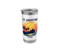 St. Augustine Florida Sunset Castle Stainless Steel Insulated Tumbler