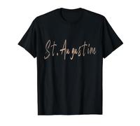 St. Augustine Florida Vintage Elegant Design Value Graphic T-Shirt, Men, Black, XL