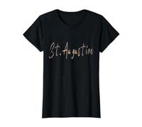 St. Augustine Florida Vintage Elegant Design Value Graphic T-Shirt, Women, Black, S