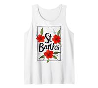 St. Barths Island Tropical Paradise Vacation Tank Top