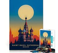 ST Basil Cathedral 1000 Piece Jigsaws for Teenagers Puzzle Logic Toy Together Fun Precision Cut Stylish Gift 38x26cm