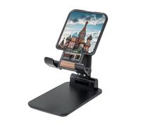 St Basil Cathedral Red In Moscow Cell Phone Stand, Adjustable Angle Height Mobile Phone Holder for Desk,Folding Desktop Phone Stand, Portable Tablet Stand Compatible with 4.4"-6.3" Smartphone