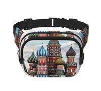 St Basil Cathedral Red Square In Moscow Fanny Pack Adjustable Crossbody Bag Large Waist Bag Travel Belt Bag Unisex Bum Bag