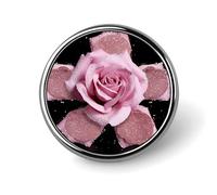 St Basil Cathedral Red Square In Moscow Lapel Pin Fashion Brooch Pin Cute Button Badges Round Button Pins Enamel Pins Metal Pinback for Hat Shirt Clothing Bags Decoration, Glitter pink rose, Circular