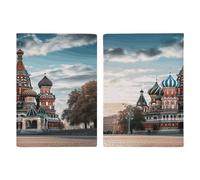 St Basil Cathedral Red Square In Moscow Passport Holder PU for Women Men