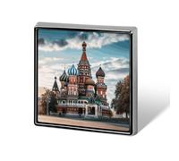 St Basil Cathedral Red Square In Moscow Square Lapel Pins Backpack Pin Cute Brooch Decoration Brooches for Women Men Fashion Button Badges for Hat Backpacks Purses Jackets Shirt Suit