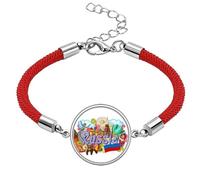 St Basilâ€™s Cathedral Lenin Mausoleum Russia Lucky Red String Bracelet Rope Bracelet Handmade