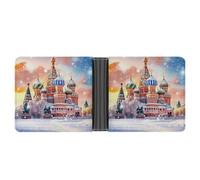 St Basils Cathedral in Moscow Russia Bifold Wallet for Men with Card Slot