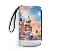 St Basils Cathedral in Moscow Russia Long Pouch Slim Clutch Wallet Purse