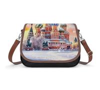 St Basils Cathedral in Moscow Russia Travel Crossbody Bags for Women Shoulder Handbags with Adjustable Strap Satchel Purse