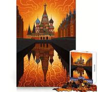 St Basils Cathedral Moscow 1000 Piece Jigsaw Puzzle for Adults Think Smart Toy Indoor Fun Smooth Cut Santa Wish Pick 38x26cm