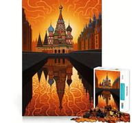 St Basils Cathedral Moscow Jigsaw Puzzles 1000 Piece for Teenagers Mind Skill Toy Cozy Relax Design Assembly Thoughtful Gift 38x52cm