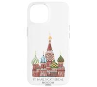 St. Basil's Cathedral Moscow, Russia. Drawing Case for iPhone 15