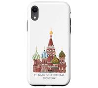 St. Basil's Cathedral Moscow, Russia. Drawing Case for iPhone XR
