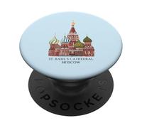 St. Basil's Cathedral Moscow, Russia. Drawing PopSockets Adhesive PopGrip