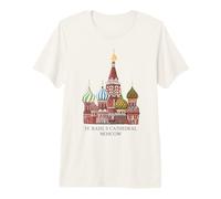 St. Basil's Cathedral Moscow, Russia. Drawing Premium T-Shirt