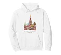 St. Basil's Cathedral Moscow, Russia. Drawing Pullover Hoodie