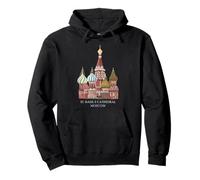 St. Basil's Cathedral Moscow, Russia. Drawing Pullover Hoodie