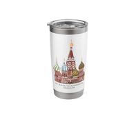 St. Basil's Cathedral Moscow, Russia. Drawing Stainless Steel Insulated Tumbler